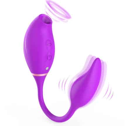 Rechargeable Double Head Sucking Vibrator