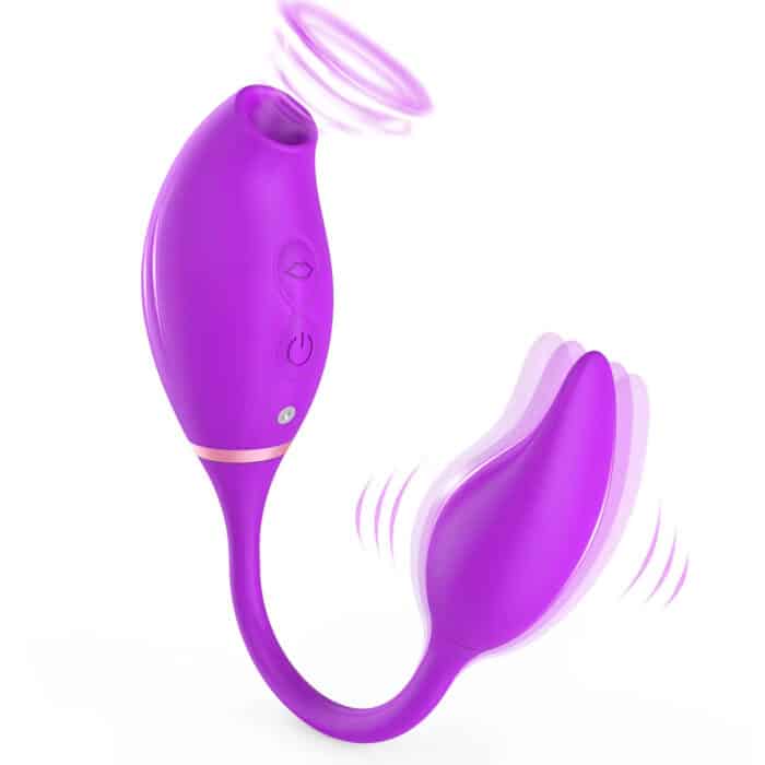 Rechargeable Double Head Sucking Vibrator