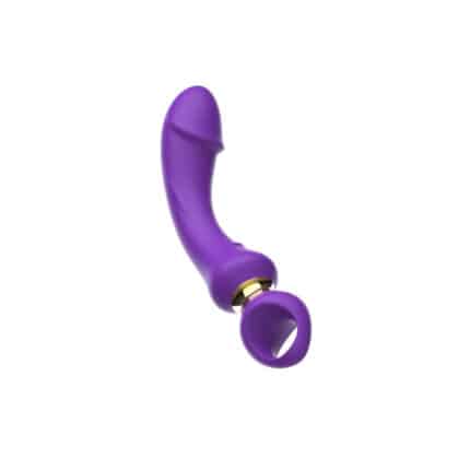 Purple Ergonomic Soft Silicone Vibrator
