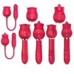 High Quality Rose Series Telescopic Vibrator