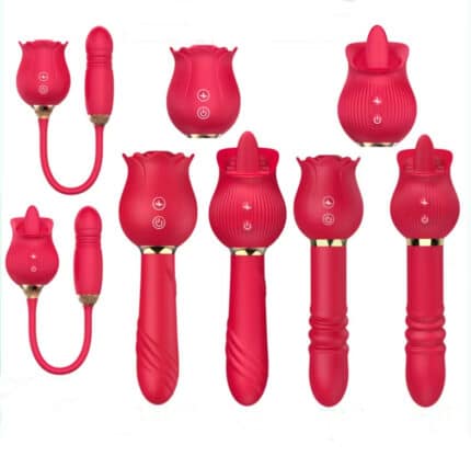 High Quality Rose Series Telescopic Vibrator