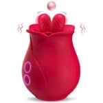 Red Flower Petal Shaped Vibrator