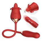 Clitoral Licking Tongue Red Yoni Rose Vibrator