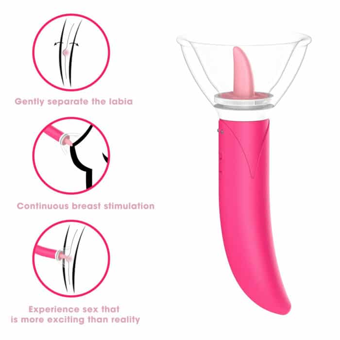 Vacuum Sucking Silicone Vibrator