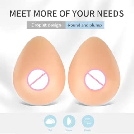 Forhe Big Silicone Artificial Breast – 2000g/pair False Boobs for Shemale,