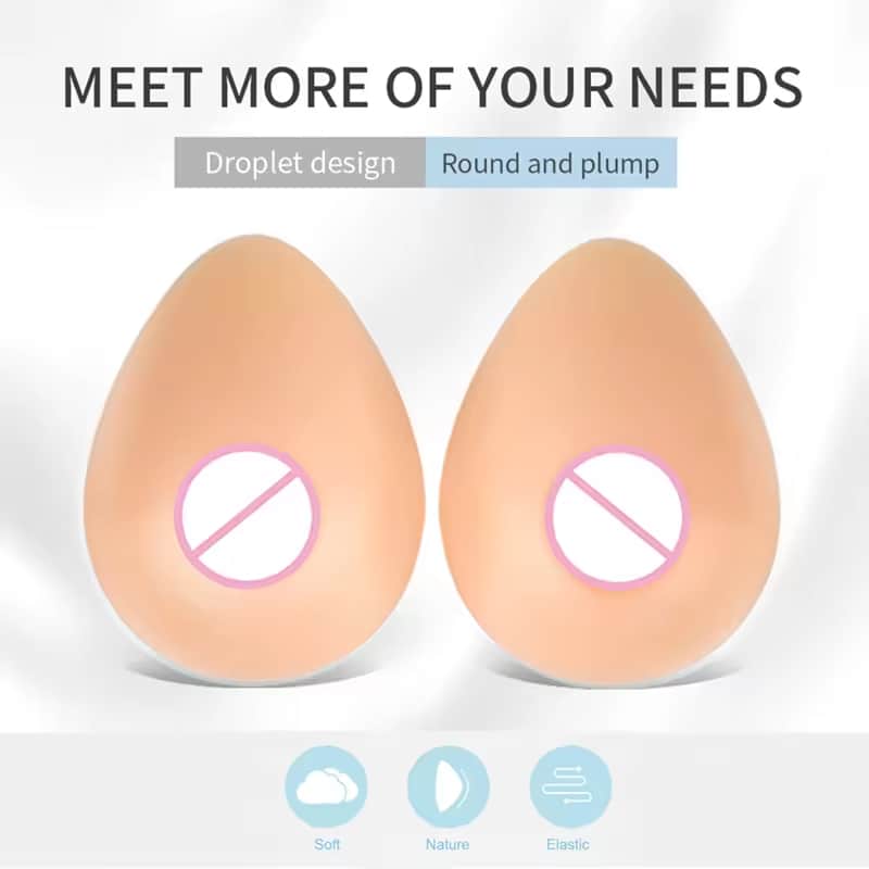 Big Silicone Artificial Breast 2000gpair (2) Forhe Big Silicone Artificial Breast – 2000g/pair False Boobs for Shemale,
