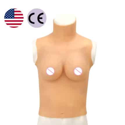 Forhe Crossdresser Silicone Chest – High Neck, Half Sleeve Design, Natural Look