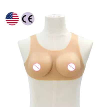 Custom Silicone Breastplate – Realistic Fake Breasts B–G Cup for Cosplay & Crossdresser