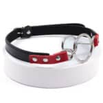 Metal O-Ring Mouth Gag Harness – Adjustable BDSM Bondage Restraint with Dual Rings for Couples Roleplay & Fetish Play