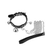 BDSM Neck Strap Metal Chain Collar SM Bondage Collar for Women Couple Training Leash Adult Sex Toy