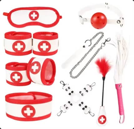 Hot Sale 11PCS Bondage BDSM Restraints Kit with Cuffs Gag Blindfold Handcuffs Adult Games for Women Couples