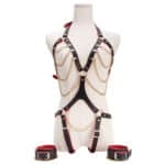 Male Leather Body Harness Bondage Lingerie Belt Restraints Fetish Wear Gear Sexy Bondage Toys for Couples