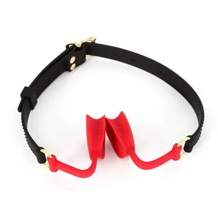 Adjustable Silicone Open Mouth Gag – High Quality Bondage Mouth Plug Device for Couples Roleplay & Costume Play