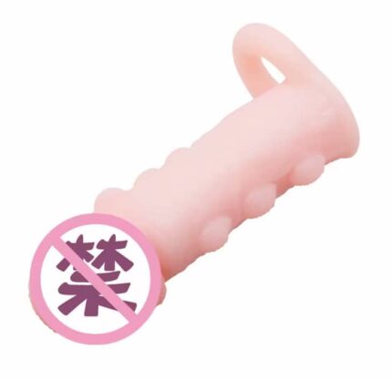 Washable Male Penis Sleeve Reusable Silicone Vibrating Crystal Condom