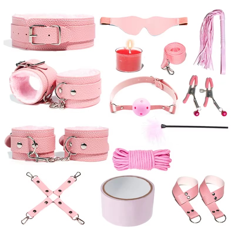 where-to-buy-Kit BDSM Restraints-from-china-supplier (1) Bondage Kit BDSM Restraints for Women Sex Toys for Couples 13PCS Handcuffs Restraints Set