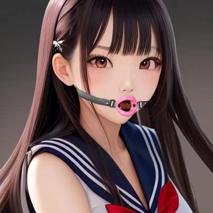 Adjustable Leather Mouth Gag – Open Lips Bondage Restraint for Women, BDSM Roleplay and Fetish Accessories