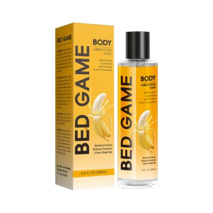 Private Label BED GAME Banana Flavored Lubricant, No Rinse Flavored Lube, Couples Lubricants Intimate New Design 200ml
