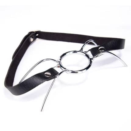 High Quality Breathable Ball Gag with Leather Harness – Adjustable Mouth Restraint for Couples Roleplay & Bondage Fun