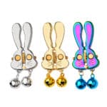 2025 New Rabbit Roller Nipple Clamps BDSM Adult Products Cute Rabbit Clamp Sex Toys for Female Pleasure Bondage SM Fun