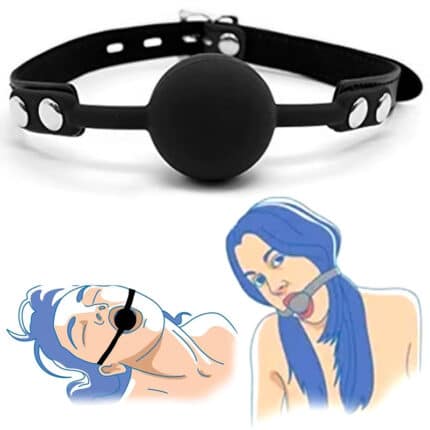 Soft Silicone Open Mouth Gag BDSM Bondage Ball Harness Sex Toy for Women Couples Adult Games