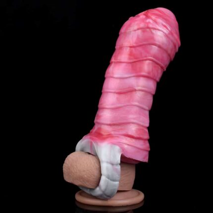 Personalized Wolf Tooth Condom Delay Ejaculation & Semen Lock Penis Sleeve for Men