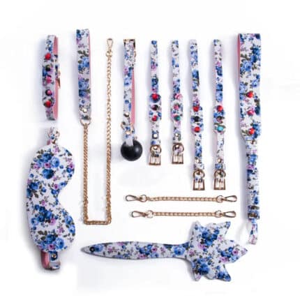 BDSM Bondage Restraints Kit 7PCS Leather Sex Toys Set for Couples Adult BDSM Sex Game Play