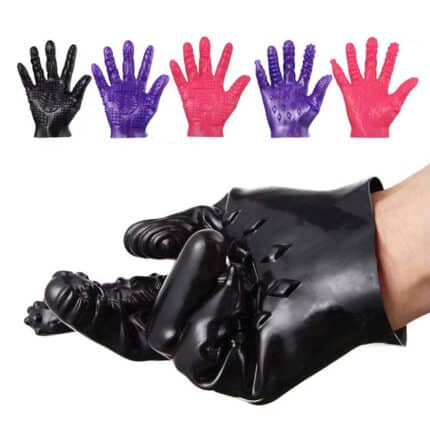Rubber Finger Glove – Flirting Massage Toy for Couples & Intimate Moments