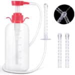 Home Unisex Silicone Douche Kit Enema Set for Vaginal and Anal Cleaning Reusable Hygiene Irrigation Bottle