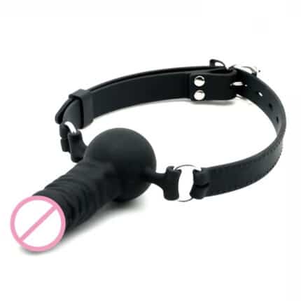 High Quality BDSM Roleplay Silicone Mouth Gag – Adjustable Breathable Restraint Toy for Couples Adult Pleasure Play