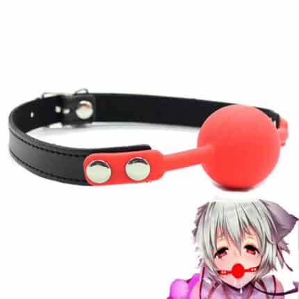 Silicone Breathable Ball Gag – Soft BDSM Bondage Mouth Plug Open Mouth Gag for Adult Sex Games & Roleplay