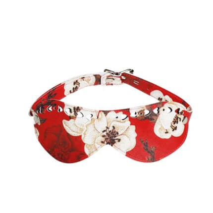 Blindfold with Pattern Texture Soft Eye Mask for Couples Ideal for Sex Play Travel Relaxation and Sleeping