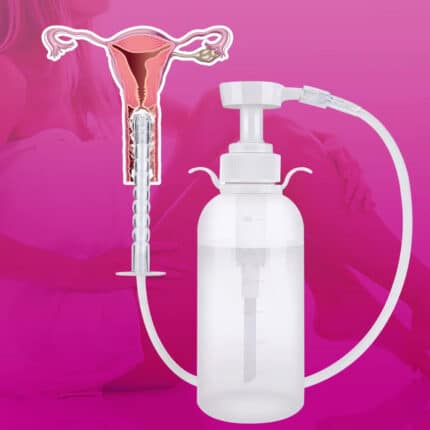 High Quality Home Unisex Douche Kit – Anal & Vaginal Set with Hygiene Irrigation Cleaning Bottle
