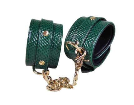 Newest Snakeskin Grain BDSM Bondage PU Leather Fetish Kit