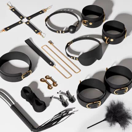 12-Piece BDSM Leather Restraint Set