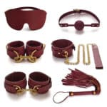 6-Piece PU Leather Bondage Kit