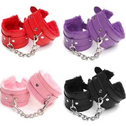 PU Leather Bondage Cuff Set