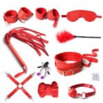 10PCS Leather Bondage Set