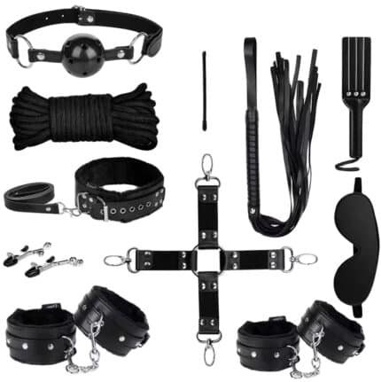 11PCS Leather BDSM SM Restraint Set