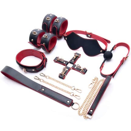Red and Black BDSM Bondage Set