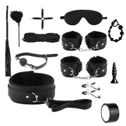 Hot 13-Piece Leather BDSM Set