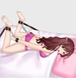 Nylon Couple Split Legs Bed Bondage Set