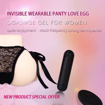 Mini Lace Panty Bullet Vibrator Remote Control Invisible Wireless Vibrator for Women