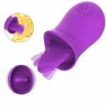 Tongue Licking Clitoris Vibrator Waterproof Silicone Oral Sex Toy for Women