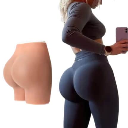 Silicone Butt Enhancement Padded Panties | Big Hips Lift Underwear Dark Color 0.3-1 Inch Pads