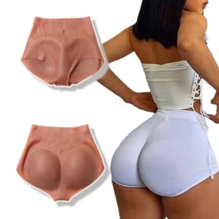 Sexy Silicone Bikini Boxer Shorts | 100% Soft Hip Push Up Fake Butt Enhancer Panties