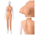 Silicone Bodysuit with Fake Breasts & Vagina | Lifelike Female Jumpsuit for Crossdressers & Cosplay