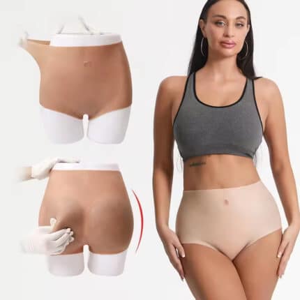 Women Silicone Hip Shaper Padded Bum Enhancer Panties Fake Butt Lifter Silicone Buttock Pants