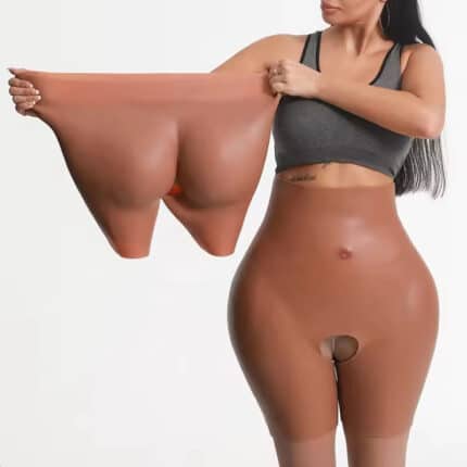 Sexy 5cm Thick Silicone Butt & Hip Panties | Plus Size Extra-Long Padded Bum Enhancer for Women