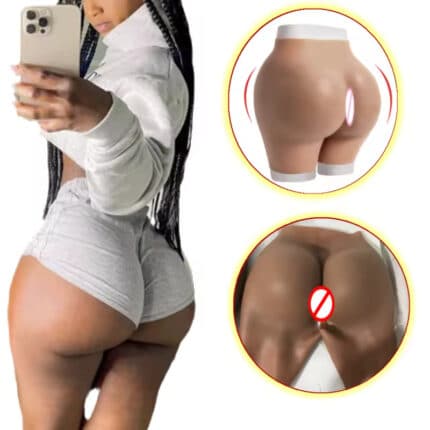 6 Colors XXL Silicone Fake Vagina Pants Sexy Buttocks Crossdresser Drag Queen Hip Enhancer