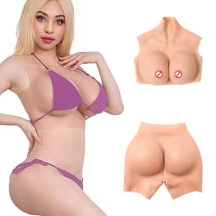 Silicone Open Crotch Hip & Buttock Enhancer | Natural Fake Boobs for Women & Crossdressers